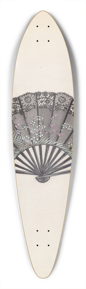 Jean Peszel - Fan 39.3 inch art pintail longboard deck