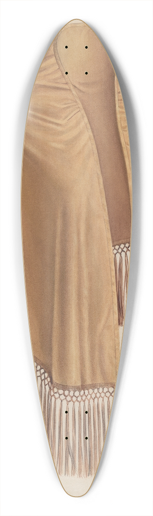 Jean Peszel - Shawl 39.3 inch art pintail longboard deck