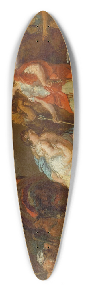 Jean Pierre Saint-Ours - David And Abigail 39.3 inch art pintail longboard deck Jean Pierre Saint-Ours - David And Abigail 39.3 inch art pintail longboard deck