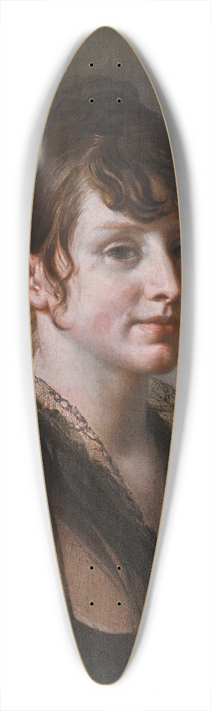 Jean Pierre Saint-Ours - Portrait of a lady 39.3 inch art pintail longboard deck Jean Pierre Saint-Ours - Portrait of a lady 39.3 inch art pintail longboard deck