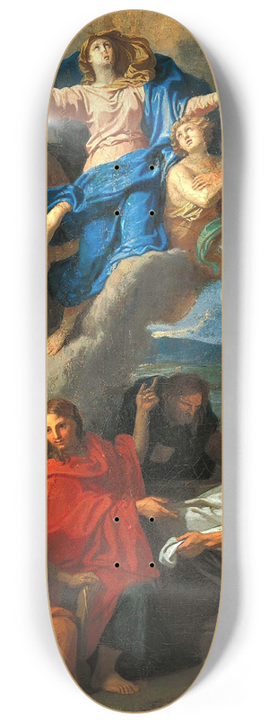 Charles Le Brun - Assumption Of The Virgin 8.25 inch art skate deck Charles Le Brun - Assumption Of The Virgin 8.25 inch art skate deck
