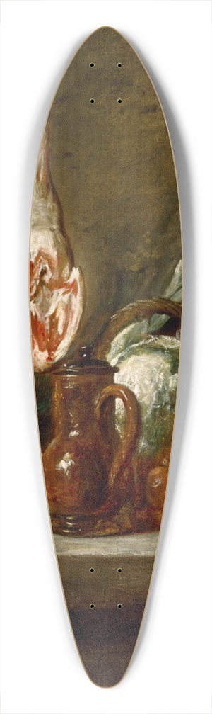 Jean Simon Chardin - Still Life with Leg of Lamb 39.3 inch art pintail longboard deck