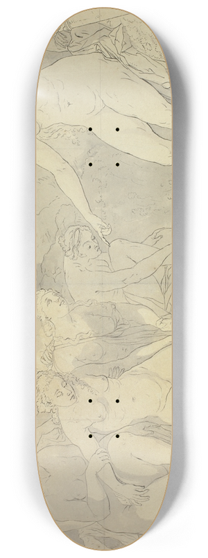 Adriaen van der Werff - Diana and Callisto 8.25 inch art skate deck Adriaen van der Werff - Diana and Callisto 8.25 inch art skate deck