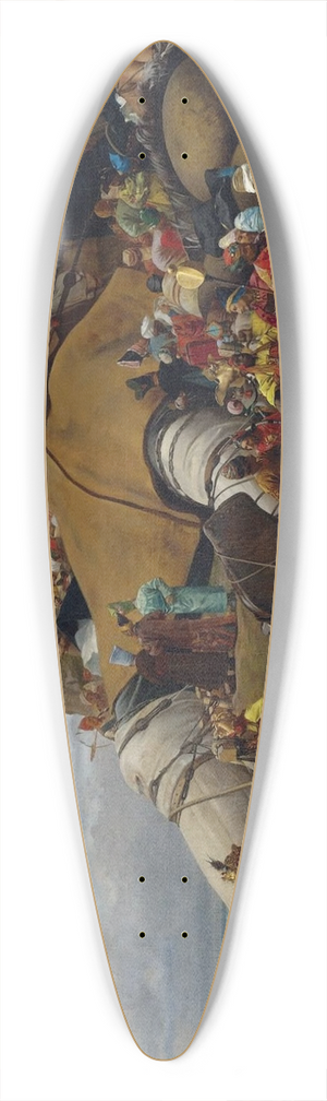 Jehan Georges Vibert - Gulliver And The Lilliputians 39.3 inch art pintail longboard deck
