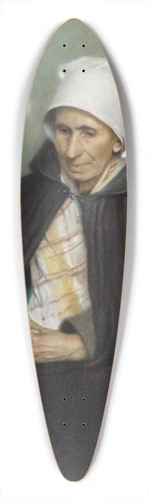 Jenny Nystrm - Old French Countrywoman 39.3 inch art pintail longboard deck
