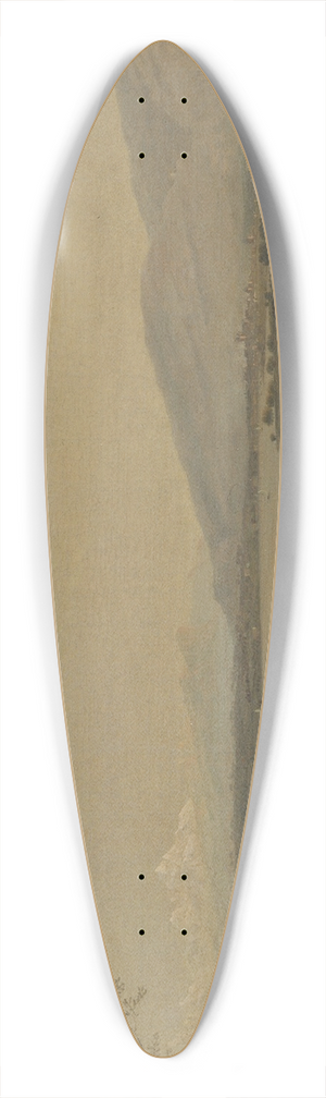 Jens Juel - A View Across Lake Leman Towards Mont Blanc and Geneva 39.3 inch art pintail longboard deck Jens Juel - A View Across Lake Leman Towards Mont Blanc and Geneva 39.3 inch art pintail longboard deck