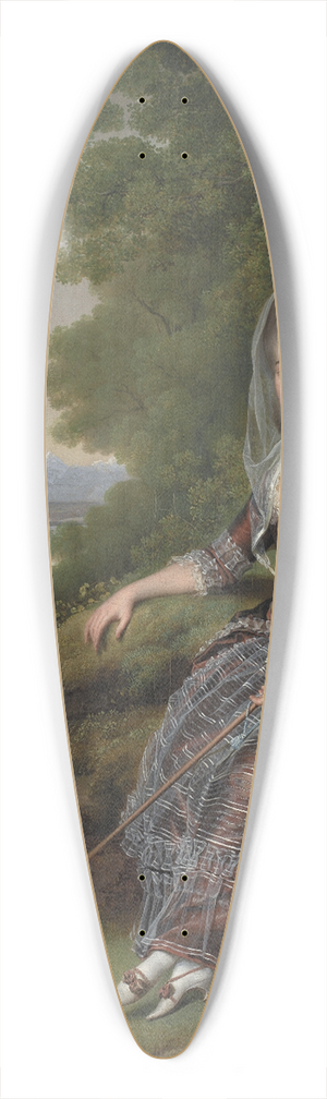 Jens Juel - Baroness Matilda Guiguer de Prangins in her Park at the Lake of Geneva 39.3 inch art pintail longboard deck Jens Juel - Baroness Matilda Guiguer de Prangins in her Park at the Lake of Geneva 39.3 inch art pintail longboard deck