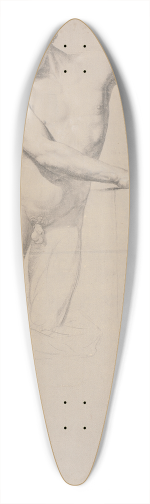 Jens Juel - En face, stende p hjre ben_mens venstre kn sttter mod en taburet; ikke tegnet frdig_ 39.3 inch art pintail longboard deck