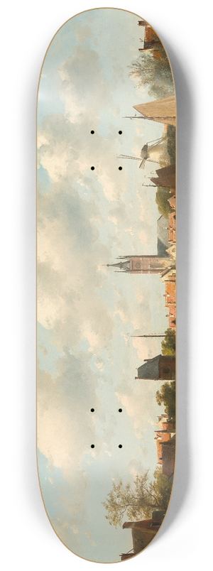 Charles Leickert - A View of Delft 8.25 inch art skate deck