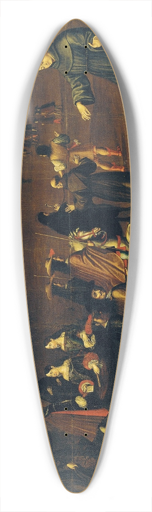 Jernimo Benete - The miracles of San Antonio de Padua 39.3 inch art pintail longboard deck