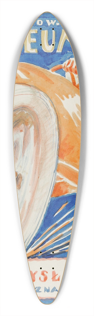 Jerzy Gelbard - Tow. Akc. Pneumatyk. Przemys Polski Pozna 39.3 inch art pintail longboard deck