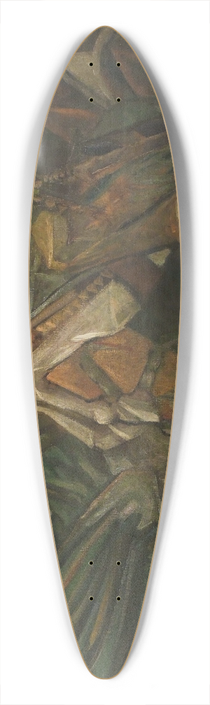 Jerzy Hulewicz - Saint George, the Dragon Slayer 39.3 inch art pintail longboard deck