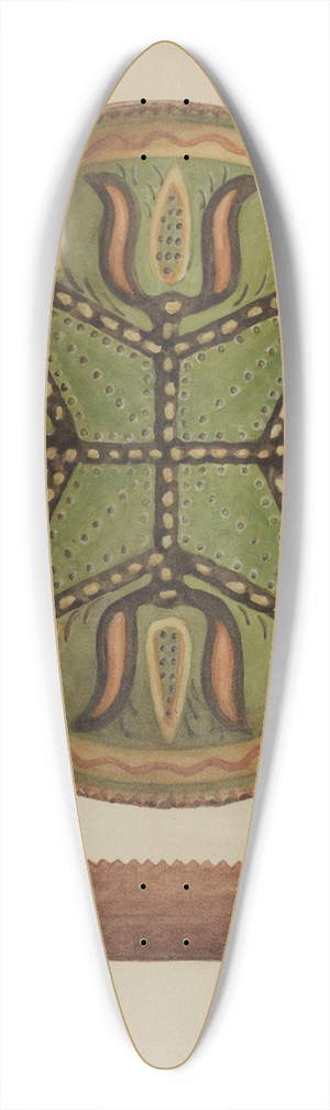 Jessica Price - Pa. German Dish 39.3 inch art pintail longboard deck