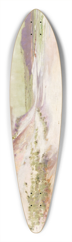 Jessie E Scarvell - The lonely margin of the sea 39.3 inch art pintail longboard deck