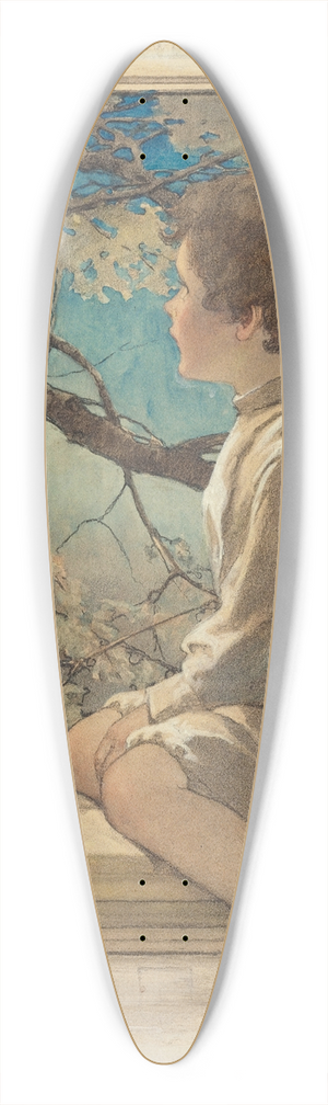 Jessie Willcox Smith - Dream Blocks 39.3 inch art pintail longboard deck