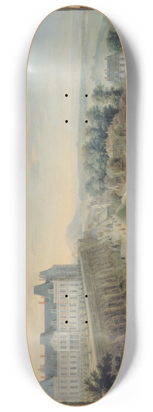 Charles-Lopold Grevenbroeck - Vue du Chteau-Vieux et de la terrasse de Meudon 8.25 inch art skate deck Charles-Lopold Grevenbroeck - Vue du Chteau-Vieux et de la terrasse de Meudon 8.25 inch art skate deck