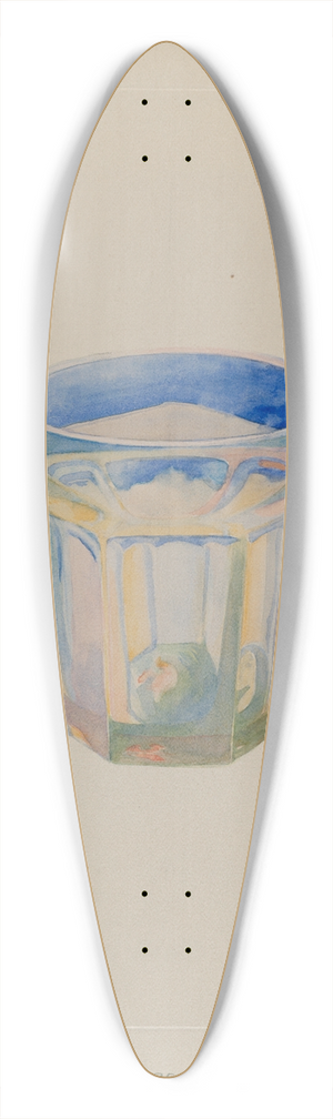 J. Howard Iams - Glass 39.3 inch art pintail longboard deck