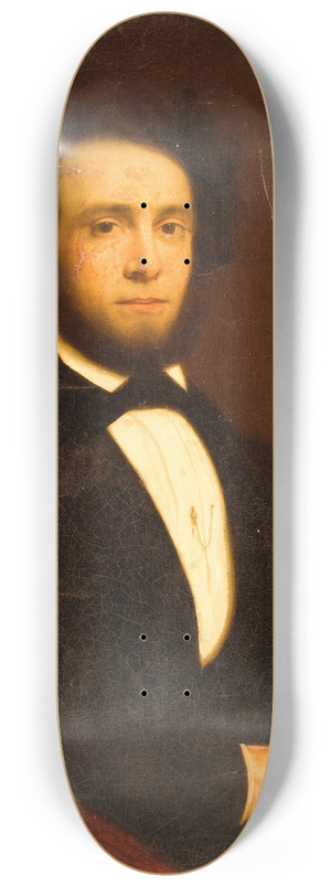 Charles Loring Elliott - Portrait of Dr. James R. Chilton 8.25 inch art skate deck Charles Loring Elliott - Portrait of Dr. James R. Chilton 8.25 inch art skate deck