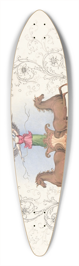 J. Hulme - Design for Panel Decoration 39.3 inch art pintail longboard deck