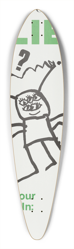 Jim Thorpe - Feeling a bit alien, celebrate your differences in 39.3 inch art pintail longboard deck