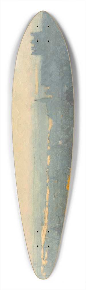 Jindich Tomec - View of Bratislava 39.3 inch art pintail longboard deck