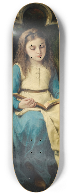 Charles Louis Mller - Jeune fille lisant 8.25 inch art skate deck Charles Louis Mller - Jeune fille lisant 8.25 inch art skate deck