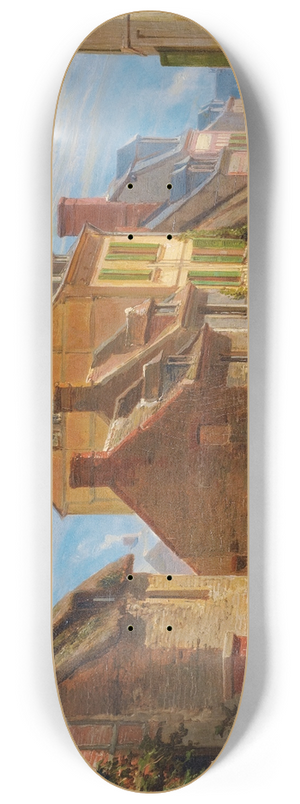 Charles-Louis Mozin - The Rosiers Street In Trouville 8.25 inch art skate deck Charles-Louis Mozin - The Rosiers Street In Trouville 8.25 inch art skate deck