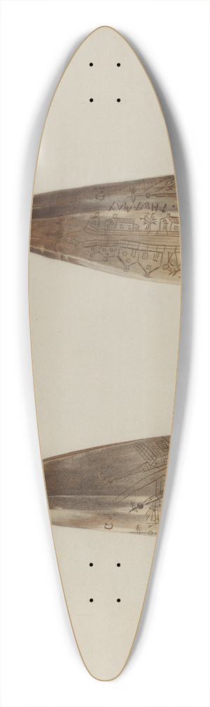 J.J. O'Neill - Powder Horn 39.3 inch art pintail longboard deck J.J. O'Neill - Powder Horn 39.3 inch art pintail longboard deck