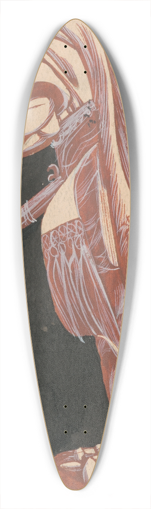 Jn Novk - Cover Design for tefan Grfs Book Jur Jnoiak. 39.3 inch art pintail longboard deck