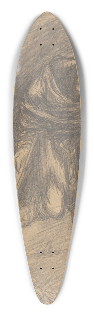 Jn Novk - Cripple without a Leg 39.3 inch art pintail longboard deck