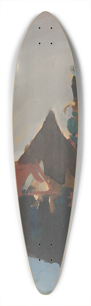 Jn Novk - Dedinsk chalupy 39.3 inch art pintail longboard deck