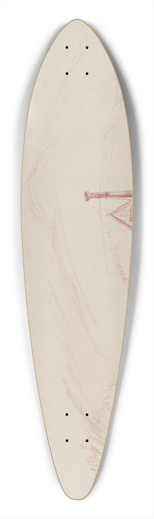 Jn Novk - Dom v strni 39.3 inch art pintail longboard deck