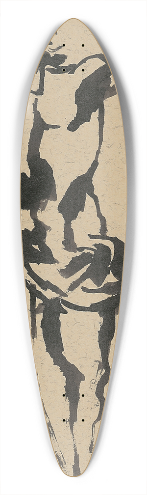 Jn Novk - Gesture, Movement Study 39.3 inch art pintail longboard deck