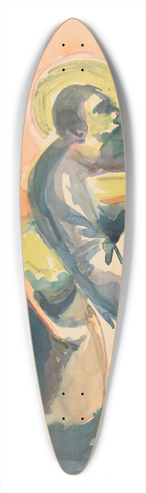 Jn Novk - Kaiaci svtec 39.3 inch art pintail longboard deck
