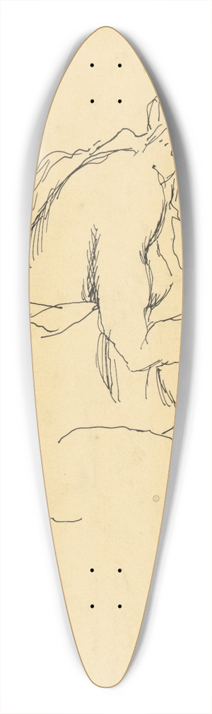 Jn Novk - Polfigra mladej eny 39.3 inch art pintail longboard deck