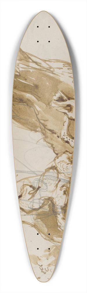Jn Novk - tdie stromov 39.3 inch art pintail longboard deck