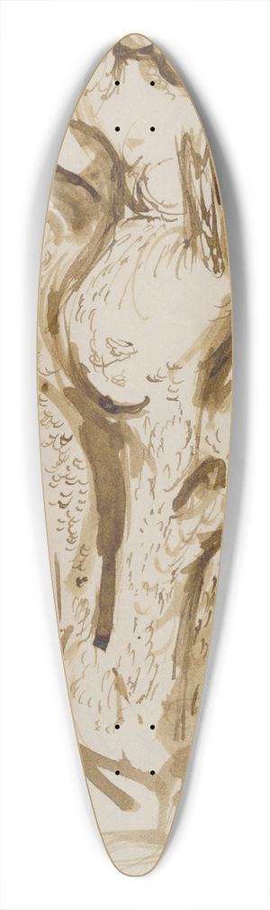 Jn Novk - tdie stromov 39.3 inch art pintail longboard deck