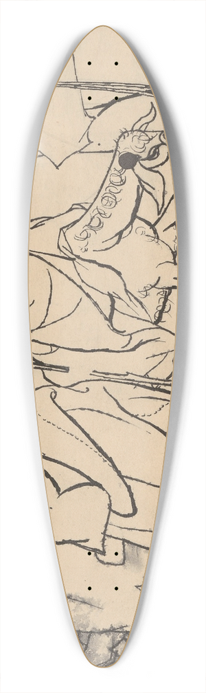 Jn Novk - The Flight into Egypt 39.3 inch art pintail longboard deck