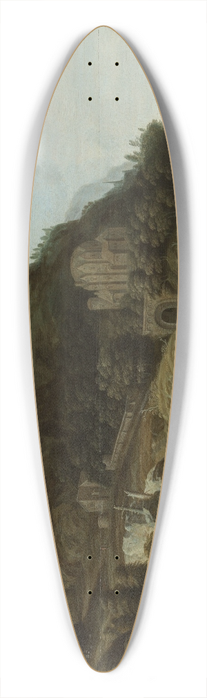 Joachim Govertsz Camphuysen - Gebirgslandschaft mit einem Wasserfall 39.3 inch art pintail longboard deck