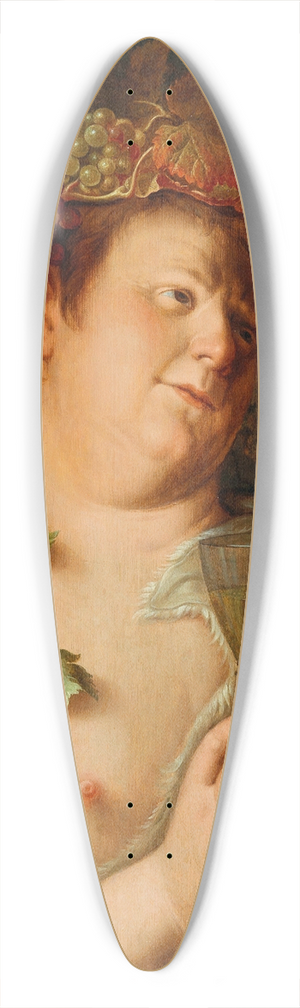 Joachim Wtewael - Bacchus 39.3 inch art pintail longboard deck Joachim Wtewael - Bacchus 39.3 inch art pintail longboard deck