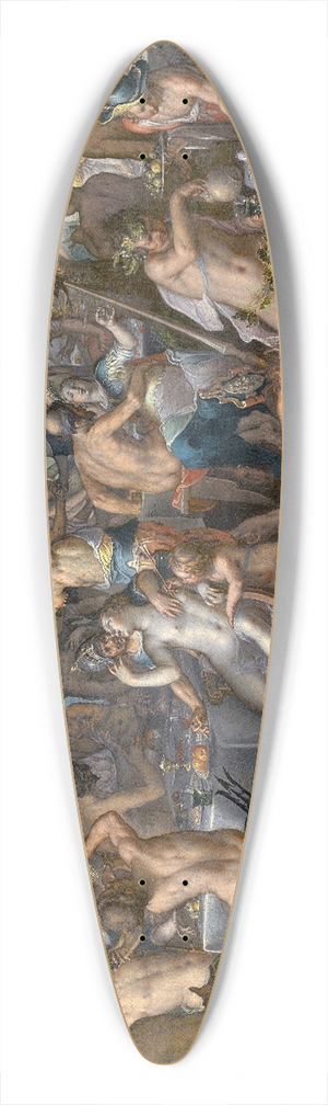 Joachim Wtewael - The Wedding of Peleus and Thetis 39.3 inch art pintail longboard deck