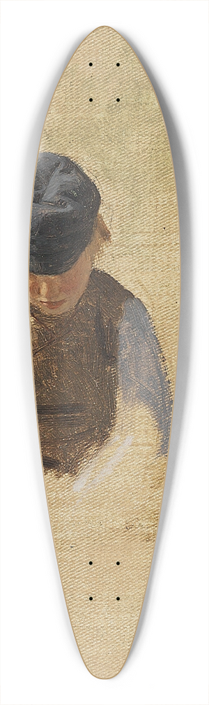 Joakim Skovgaard - Bondedreng og syende bondepige. Studie 39.3 inch art pintail longboard deck