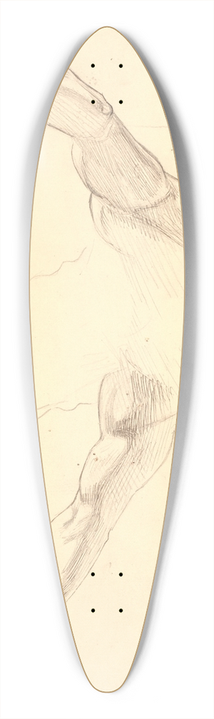 Joakim Skovgaard - Detailfigurstudie af Kristi udbredte arme 39.3 inch art pintail longboard deck