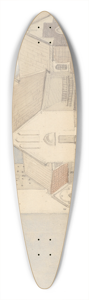 Joakim Skovgaard - Ejsing Kirke 39.3 inch art pintail longboard deck