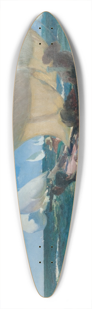 Joaqun Sorolla - En la costa de Valencia 39.3 inch art pintail longboard deck
