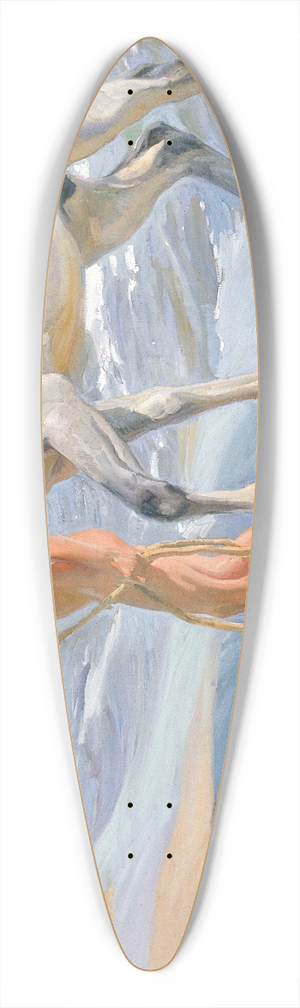 Joaqun Sorolla - The Horses Bath 39.3 inch art pintail longboard deck