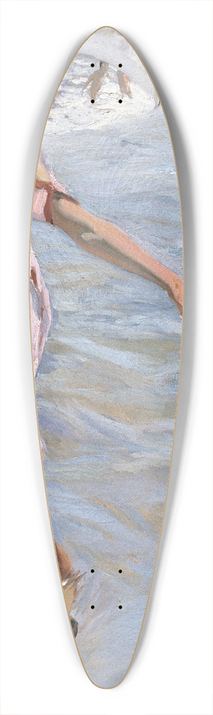 Joaqun Sorolla - Time for a Bathe, Valencia 39.3 inch art pintail longboard deck