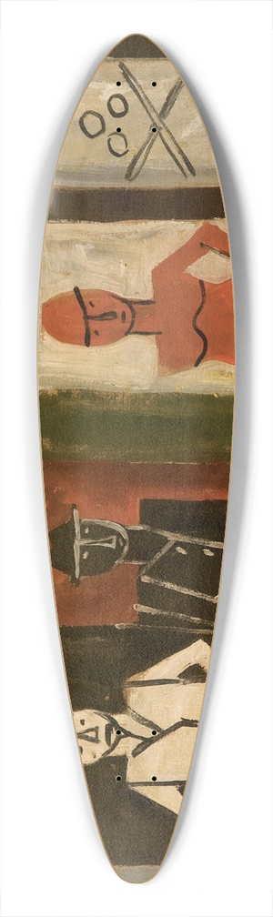 Joaqun Torres-Garca - Pintura 39.3 inch art pintail longboard deck