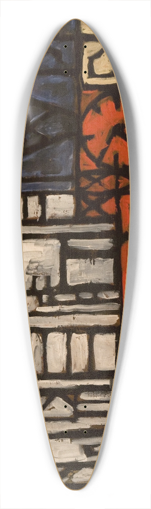 Joaqun Torres-Garca - Pintura constructiva 39.3 inch art pintail longboard deck