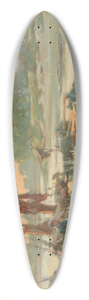 Joe Milne - Clearing the Reeds 39.3 inch art pintail longboard deck